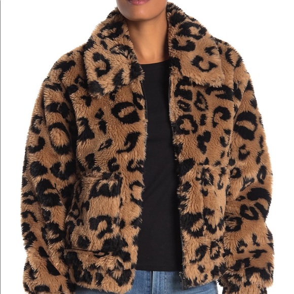 AVEC LES FILLES
Faux Fur Cropped Bomber Jacket - Picture 2 of 5